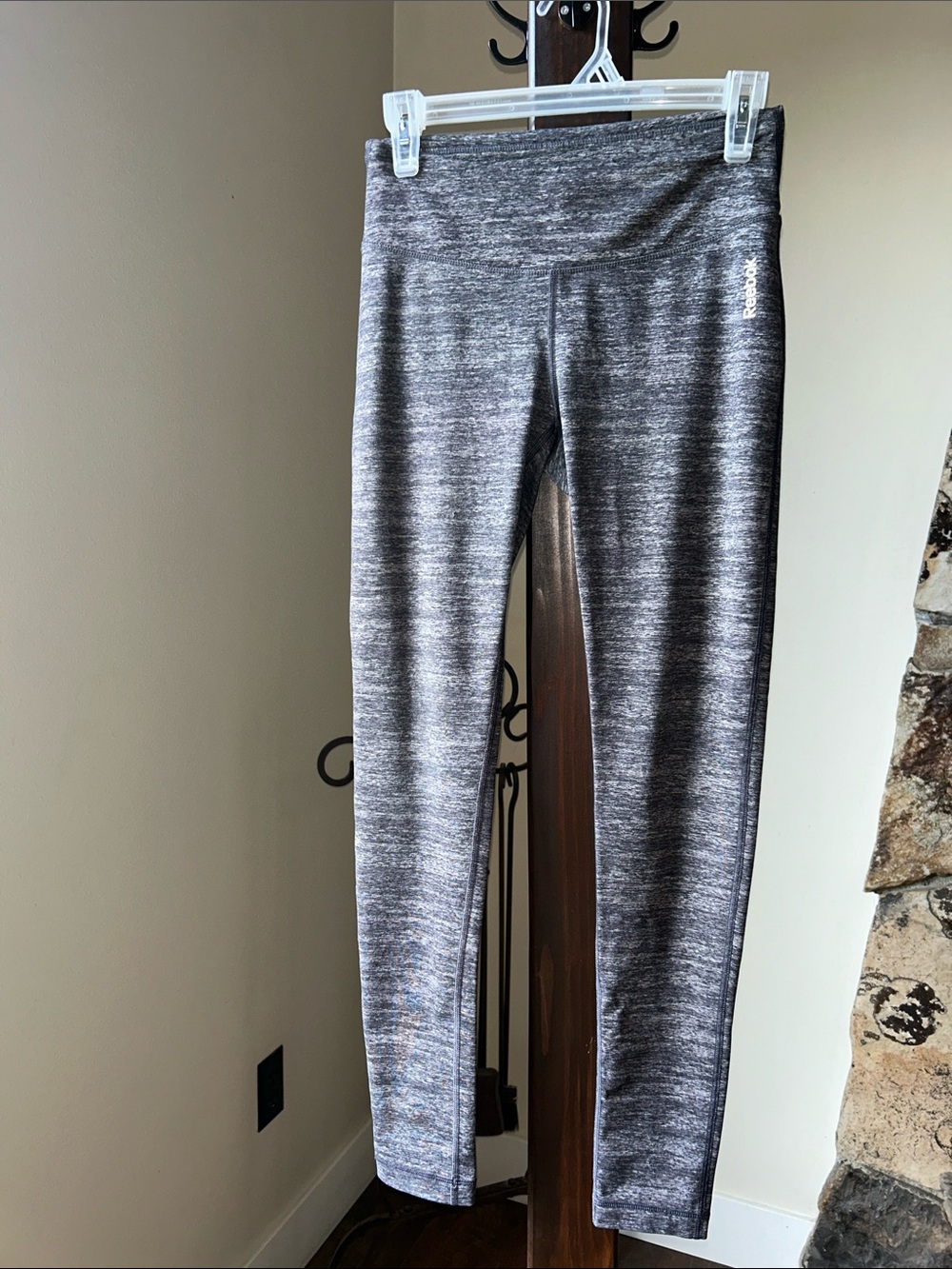 Reebok Gray Space-Dye Leggings